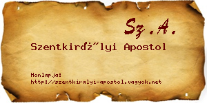 Szentkirályi Apostol névjegykártya